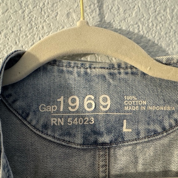 Gap 1969 Light Denim moto Jacket - Picture 4 of 5